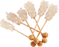 Unbranded White sugar swizzle, qty 128,