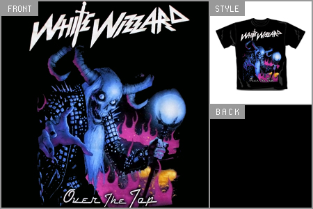 Unbranded White Wizzard (Over The Top) T-Shirt