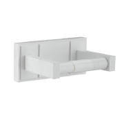 Unbranded White Wood Wall Mounted Toilet Roll Holder