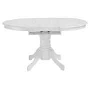Unbranded Whitton extending pedestal table, white