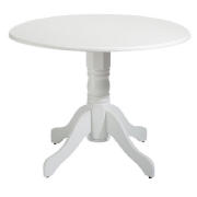Unbranded Whitton Pedestal Table, White Finish