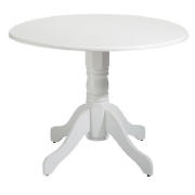 Unbranded Whitton pedestal table, white