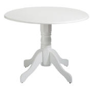 Unbranded Whitton pedestal table, white