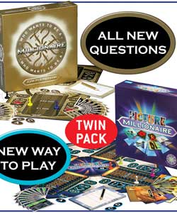 Two new games based on the TV quiz show from the award winning designers of Millionaire edition 1
