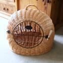 Unbranded Wicker Cat or Pet Carry Basket