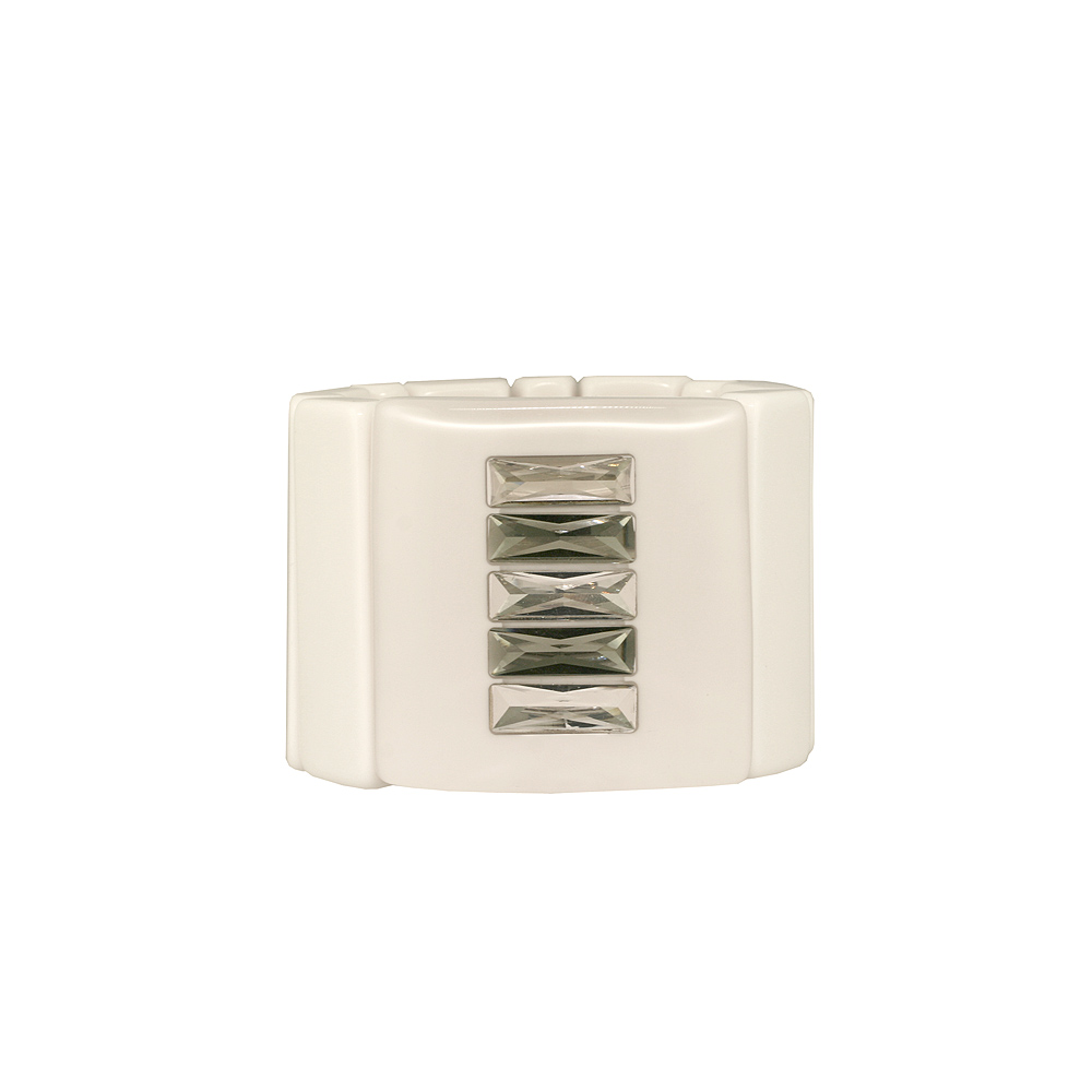 Unbranded Wide Building Bangle - White