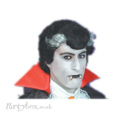 Wig - Dracula - Deluxe with grey temples