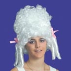 Wig - Pantomime Dame - White
