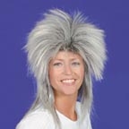 Wig - Tina Turner - Grey / black