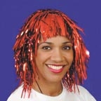 Wig - Tinsel - Red