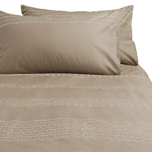 Wiggle Duvet Cover- Mocha- Single