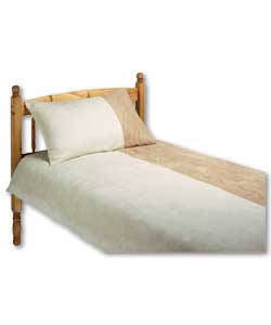 Wiggle Single Duvet Cover Set - Suede