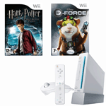 Unbranded Wii Console with Harry Potter and G-Force