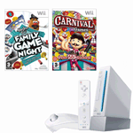 Unbranded Wii Console with Hasbro Family Game Night and