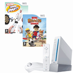 Unbranded Wii Console with More Game Party and Big Beach