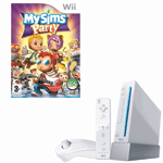Unbranded Wii Console with My Sims Party
