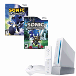 Unbranded Wii Console with Sonic and the Black Knight and