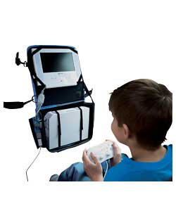 Wii Travel Pack provides safe portable storage and use of the Wii console,  includes an In-car power