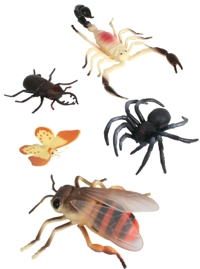 Unbranded Wild World - 5 Plastic Insects