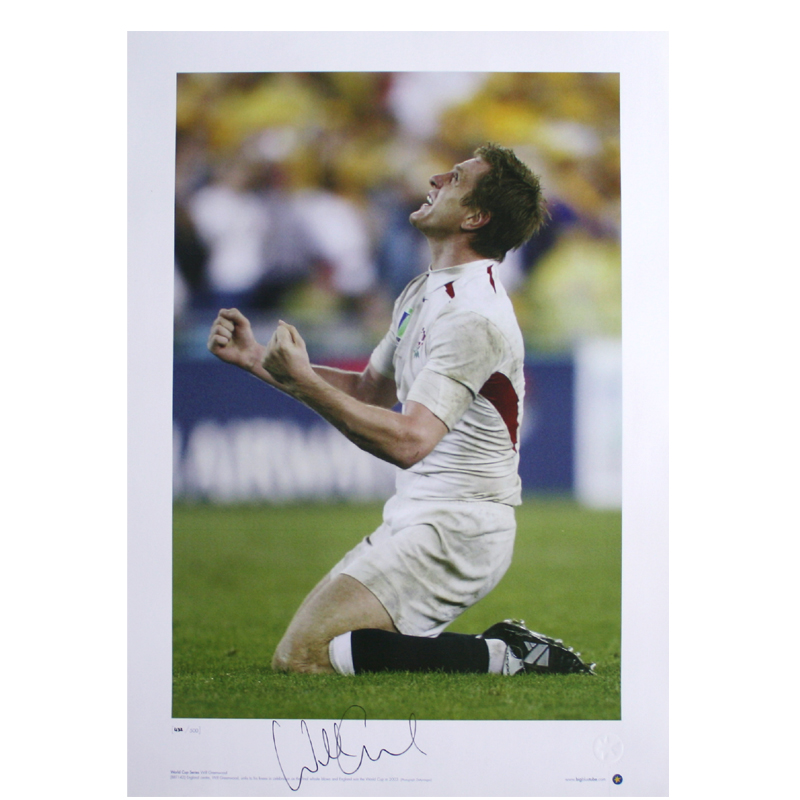 Unbranded Will Greenwood Signed Print: England Rugby World Cup Winners 2003
