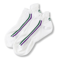 Unbranded Wimbledon Childrens Trainer Sock - White - Kids.