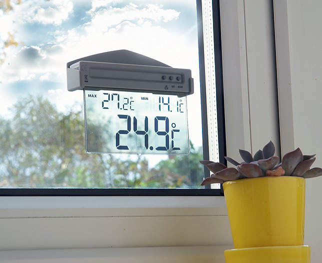 Unbranded Window Thermometer, Solar
