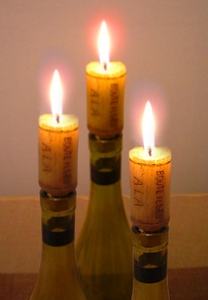 Unbranded Wine Cork Candles