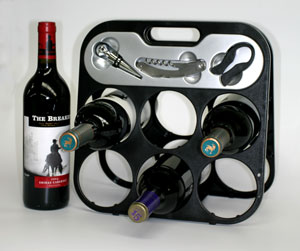 Unbranded Wine Rack with Bar Tools
