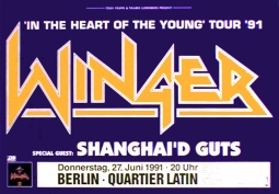 Unbranded WINGER In The Heart Of The Young 1991 Tour Music Poster