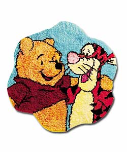 Winnie the Pooh and Tigger Portrait Latch Hook Rug Kit