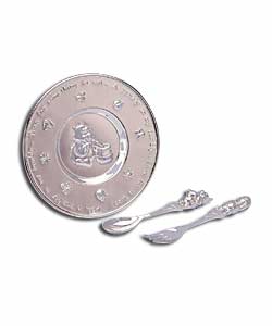 Winnie the Pooh Plate and Cutlery Set