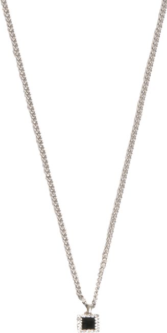 WinonaEnamle and diamante necklace on a short chain