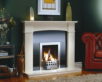 Marble fireplace
Supplied with black granite or marfell back panel
Fire not included
