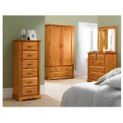 Winslow 3 & 2 drawer Chest- Honey Pine