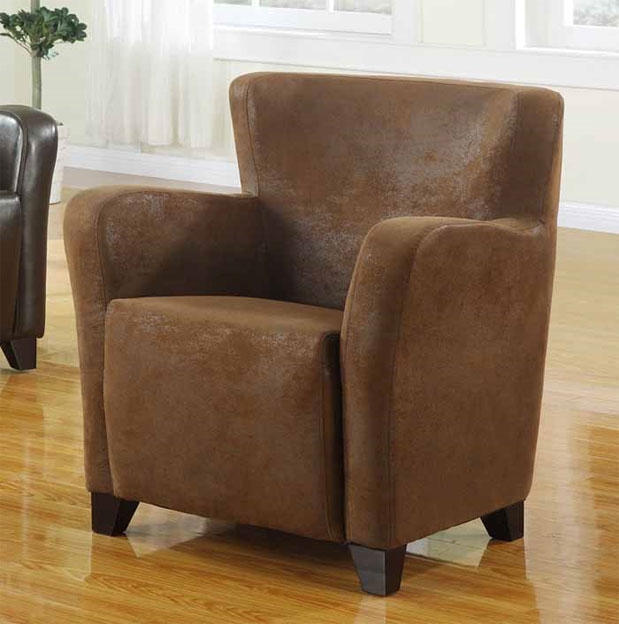 Unbranded Winston Armchair in rubbed through Leather effect