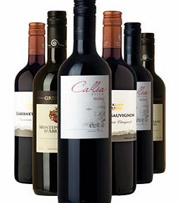 A great value selection of red wines thats sure to offer a real treat for red wine lovers. Weve spanned the globe with this selection, including a powerful Argentinian Malbec, Italian Montepulciano and Chilean Cabernet.