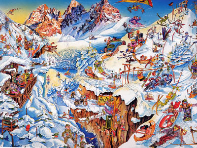 Cardboard jigsaw puzzle