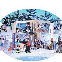 Wintertime Wonderland Ski Lodge