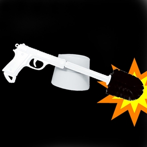 Unbranded Wipe Out Toilet Brush - White