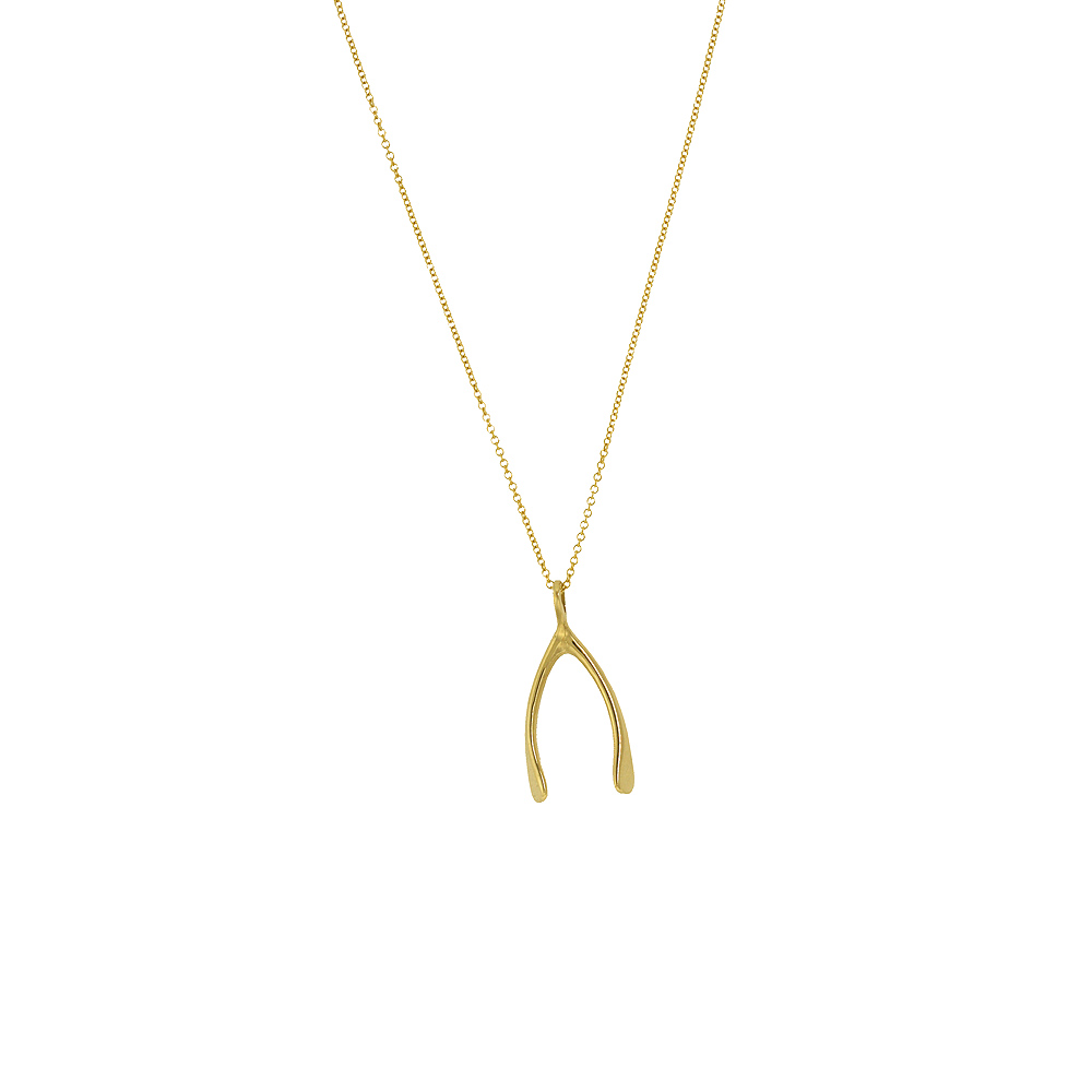 Unbranded Wishbone Pendant - Yellow Gold