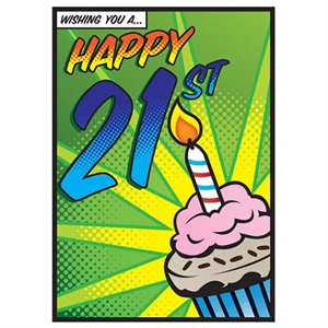Unbranded Wishing You A Happy 21st Birthday Card
