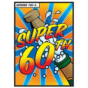 Unbranded Wishing You A Super 60th Birthday Card