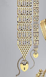 Womens 9ct 5-Bar Gate Bracelet