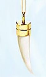 Womens 9Ct Mother-Of-Pearl Horn Of Life Pendant