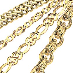 Womens 9ct Solid Celtic Chain