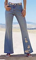 Womens Applique Jeans