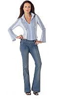 Womens Button Jeans