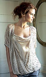 Womens Double Layer Blouse