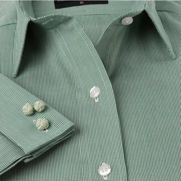 Women`s Green Check Classic Shirt