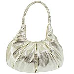 Womens Metallic Slouch Bag